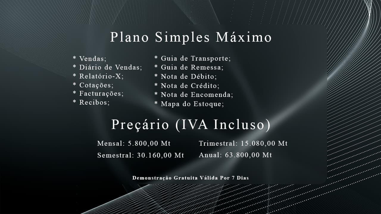 Plano Simples Máximo